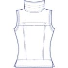 スタンドカラーベスト型紙(パターン)