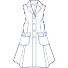 フレアーロングベスト型紙(パターン)【ダウンロード版】
