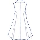 フレアーロングベスト型紙(パターン)