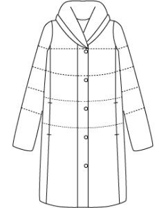 中綿入りぷっくり衿のコート型紙と作り方【ダウンロード版】