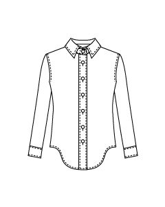 【グレーディングルール付き】台衿付きシャツブラウス型紙と作り方【ダウンロード版】data-ori-bl-003-gr