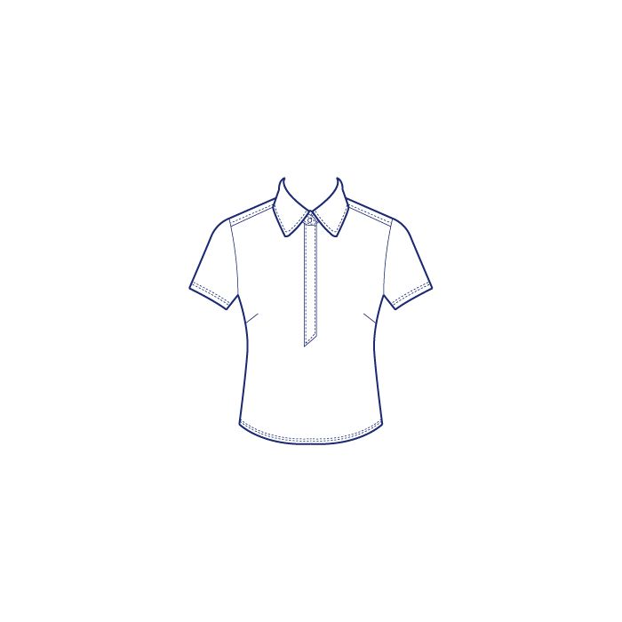 パターン（型紙）とボタンのF・つくりえーたー 前立て比翼仕立て半袖ポロシャツ型紙（パターン）【ダウンロード版】 | F・つくりえーたー PRO