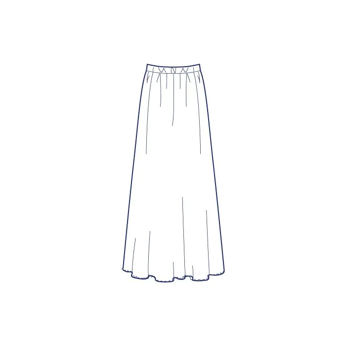 チュールレースで作る総裏ギャザースカート型紙（パターン）【ダウンロード版】