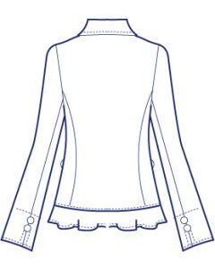 ラッフルシャツジャケット型紙（パターン）