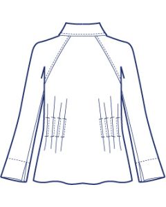 リネンで作るラグランタックジャケット型紙（パターン）