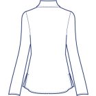前立て台衿付きシャツブラウス型紙（パターン）