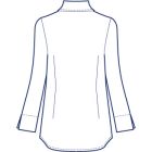シンプル台衿付きシャツブラウス型紙（パターン）